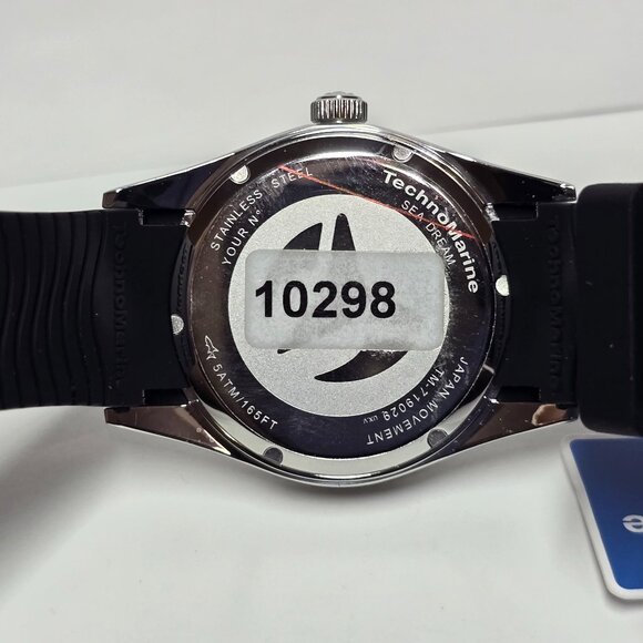 TechnoMarine Sea Dream Unisex Watch - 38mm, Black, Silver (TM-719029) - Picture 9 of 15